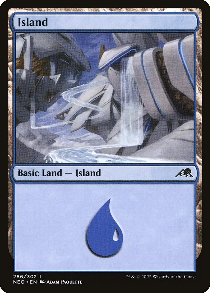 2022 Kamigawa: Neon Dynasty Island common #286 common card image