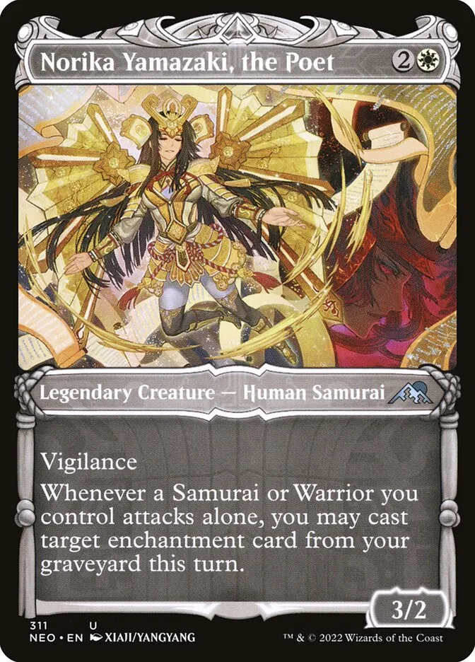 2022 Kamigawa: Neon Dynasty Norika Yamazaki, the Poet #311 uncommon card image