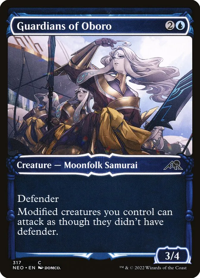 2022 Kamigawa: Neon Dynasty Guardians of Oboro common #317 common card image