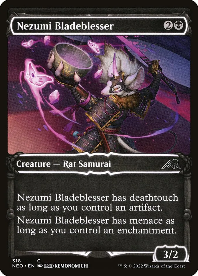 2022 Kamigawa: Neon Dynasty Nezumi Bladeblesser #318 common card image