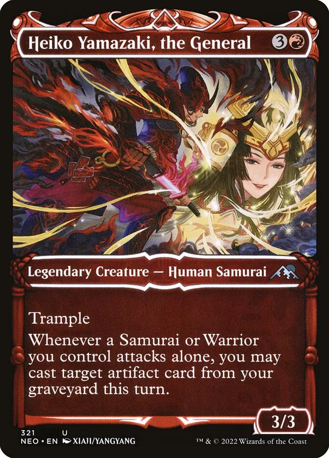2022 Kamigawa: Neon Dynasty Heiko Yamazaki, the General #321 uncommon card image