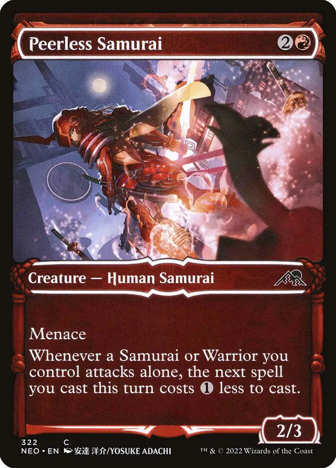 2022 Kamigawa: Neon Dynasty Peerless Samurai #322 common card image