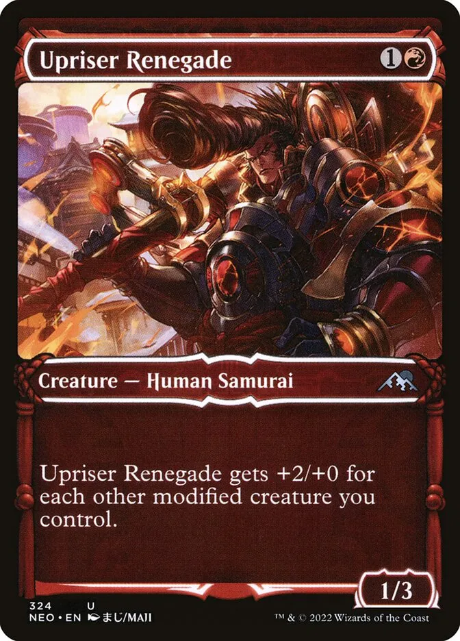 2022 Kamigawa: Neon Dynasty Upriser Renegade #324 uncommon card image