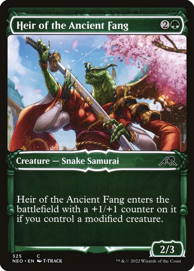 2022 Kamigawa: Neon Dynasty Heir of the Ancient Fang common #325 common card image