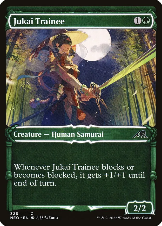 2022 Kamigawa: Neon Dynasty Jukai Trainee #326 common card image