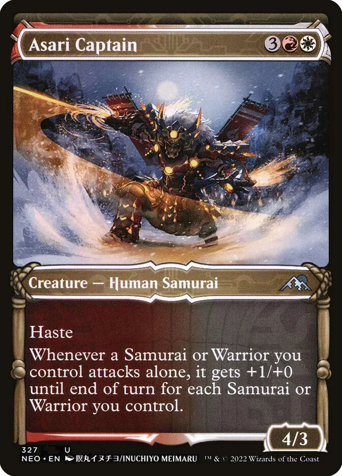 2022 Kamigawa: Neon Dynasty Asari Captain uncommon #327 uncommon card image