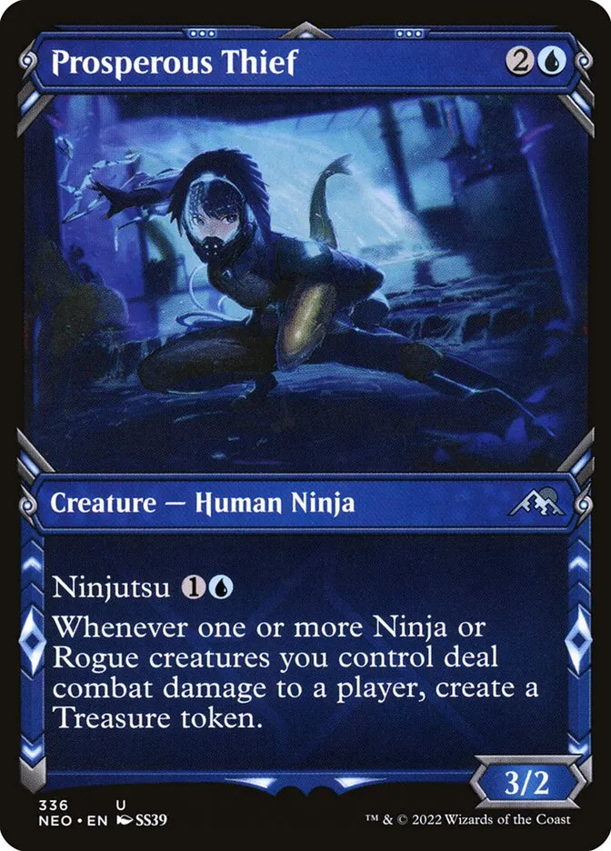 2022 Kamigawa: Neon Dynasty Prosperous Thief #336 uncommon card image
