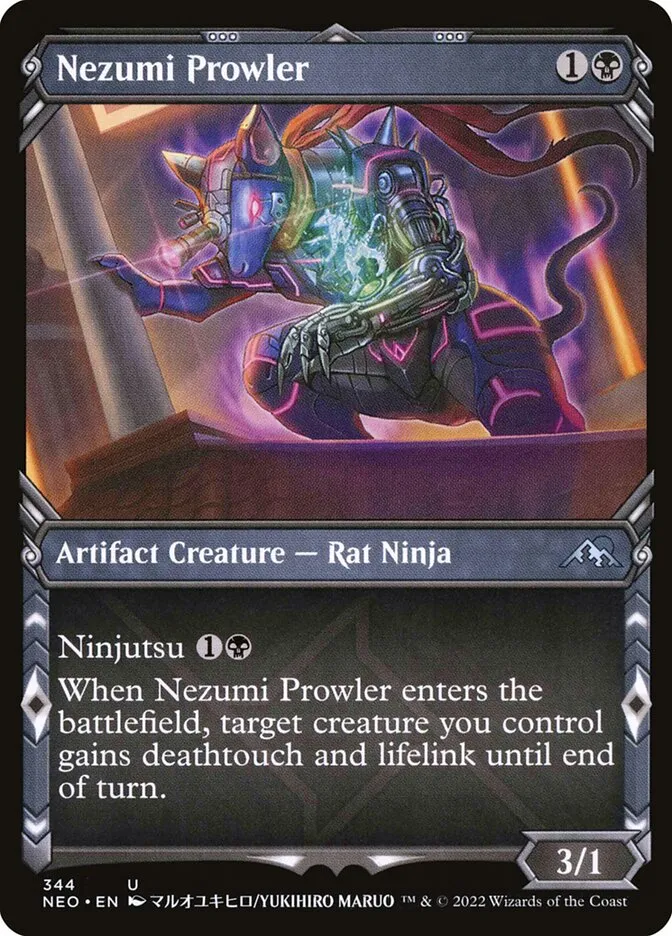 2022 Kamigawa: Neon Dynasty Nezumi Prowler #344 uncommon card image