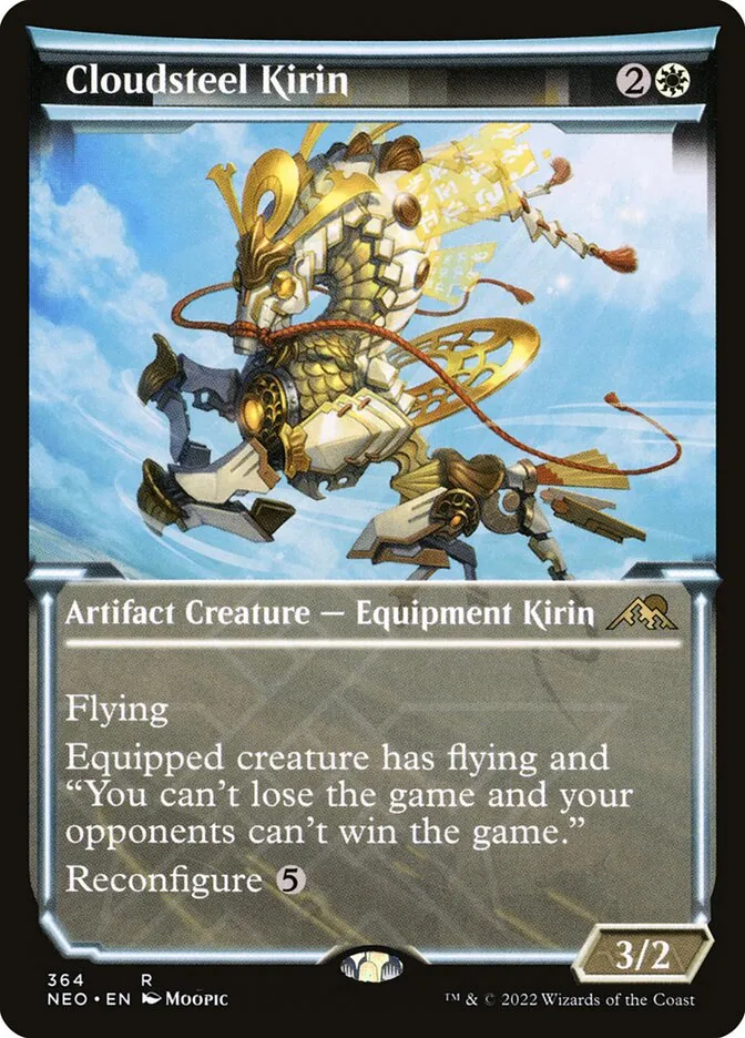 2022 Kamigawa: Neon Dynasty Cloudsteel Kirin #364 rare card image