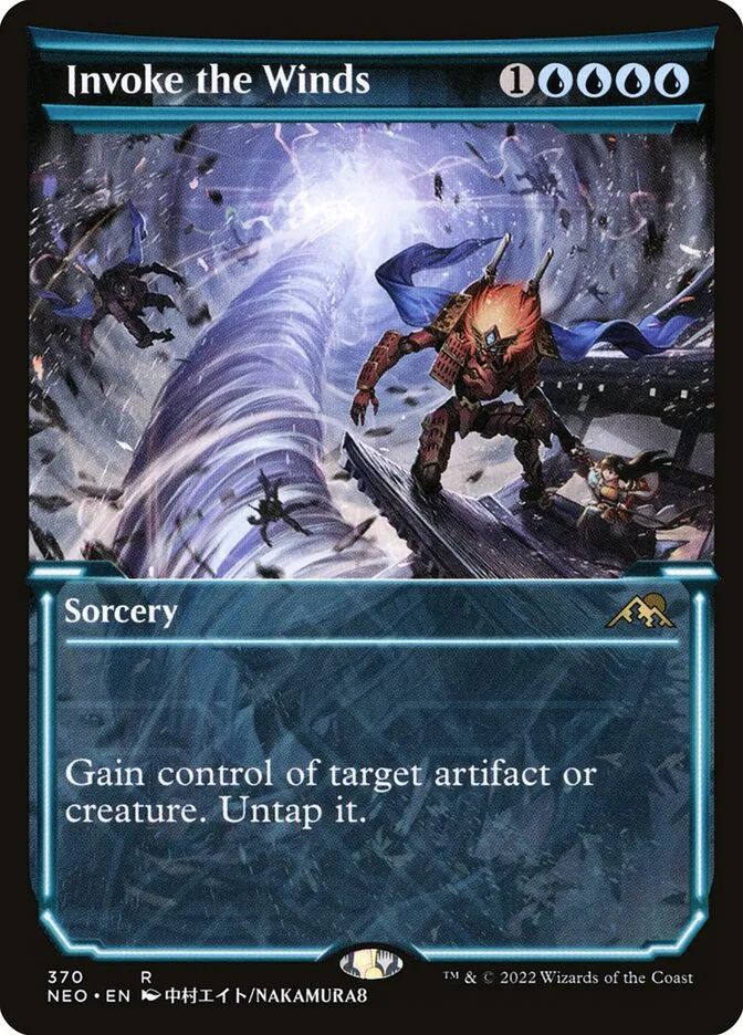 2022 Kamigawa: Neon Dynasty Invoke the Winds #370 rare card image