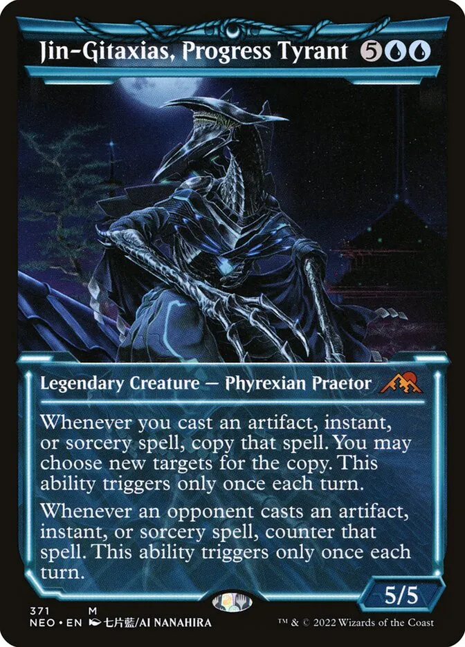 2022 Kamigawa: Neon Dynasty Jin-Gitaxias, Progress Tyrant #371 mythic card image