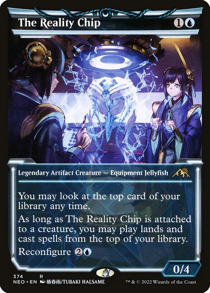 2022 Kamigawa: Neon Dynasty The Reality Chip #374 rare card image