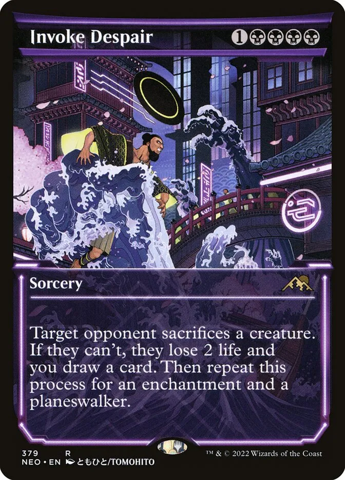 2022 Kamigawa: Neon Dynasty Invoke Despair #379 rare card image