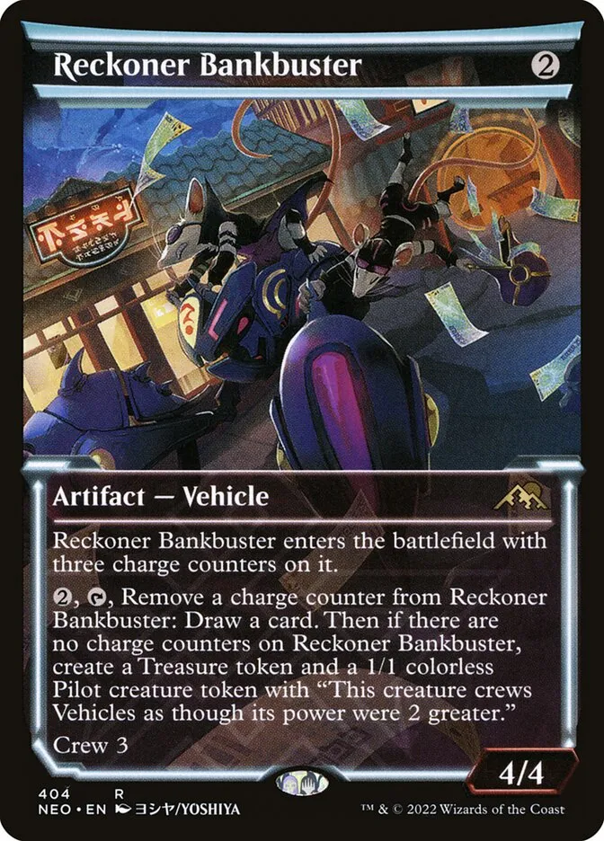 2022 Kamigawa: Neon Dynasty Reckoner Bankbuster #404 rare card image