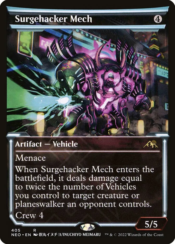 2022 Kamigawa: Neon Dynasty Surgehacker Mech #405 rare card image