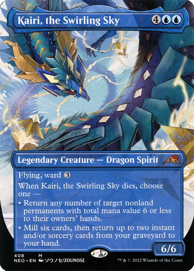 2022 Kamigawa: Neon Dynasty Kairi, the Swirling Sky #408 mythic card image