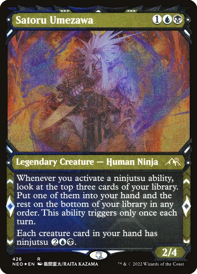 2022 Kamigawa: Neon Dynasty Satoru Umezawa #426 rare card image