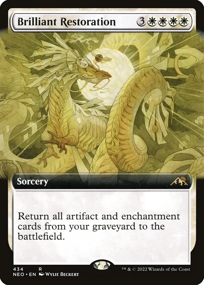 2022 Kamigawa: Neon Dynasty Brilliant Restoration #434 rare card image