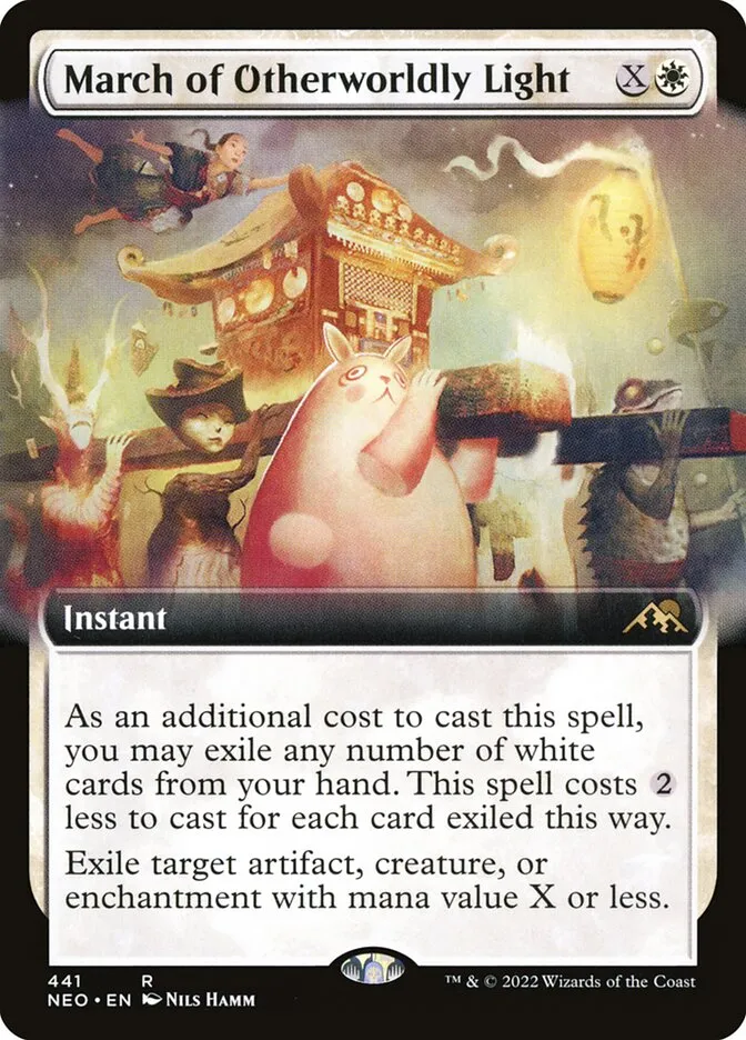 2022 Kamigawa: Neon Dynasty March of Otherworldly Light #441 rare card image