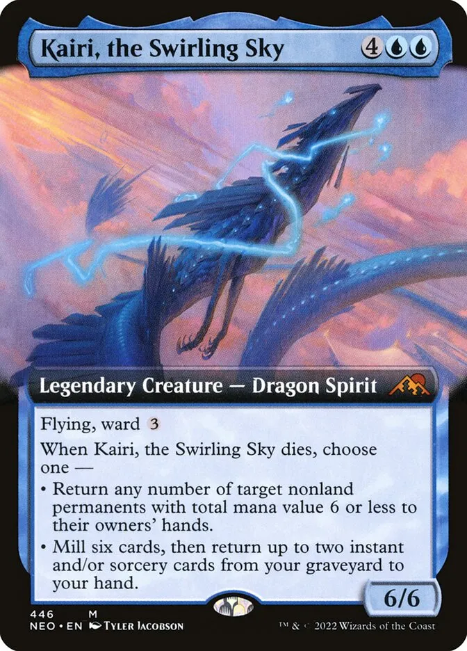 2022 Kamigawa: Neon Dynasty Kairi, the Swirling Sky #446 mythic card image
