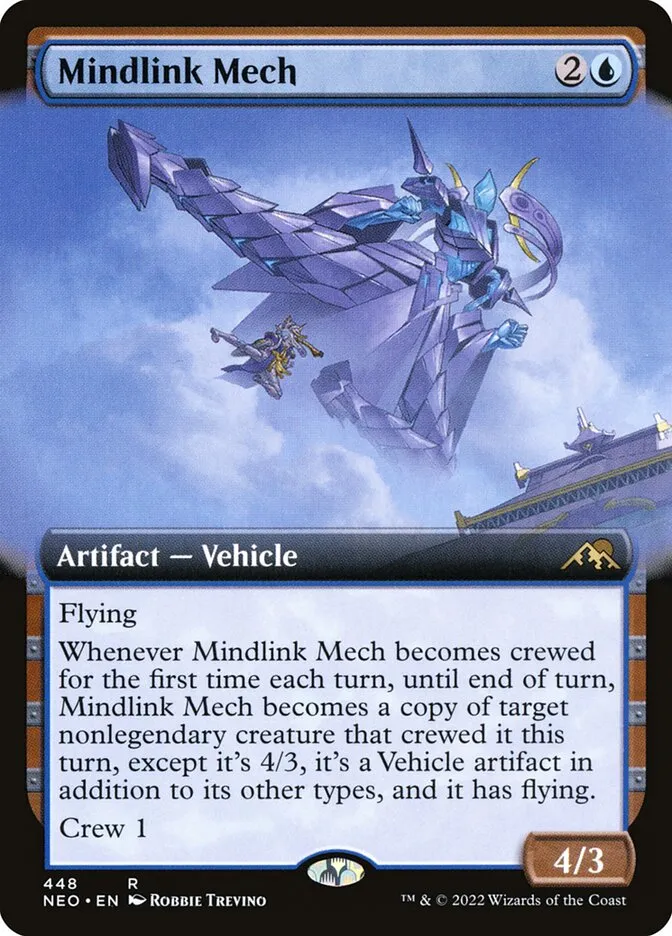 2022 Kamigawa: Neon Dynasty Mindlink Mech #448 rare card image