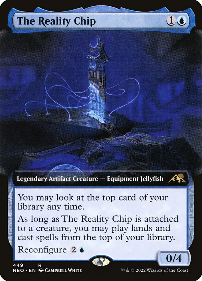 2022 Kamigawa: Neon Dynasty The Reality Chip #449 rare card image