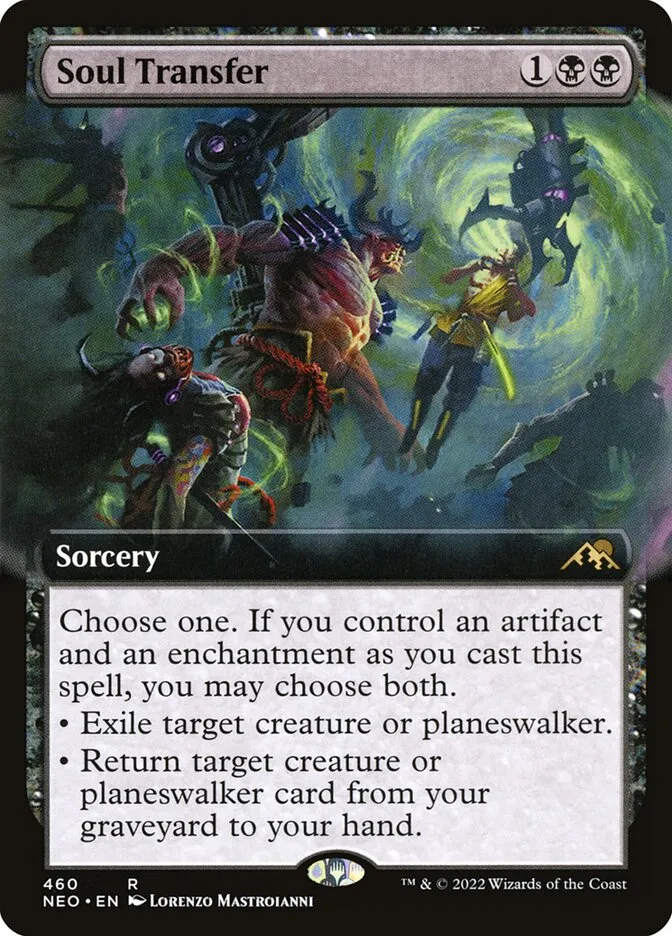 2022 Kamigawa: Neon Dynasty Soul Transfer #460 rare card image