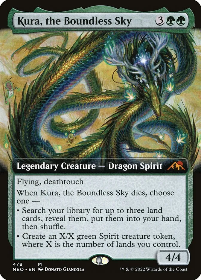 2022 Kamigawa: Neon Dynasty Kura, the Boundless Sky #478 mythic card image