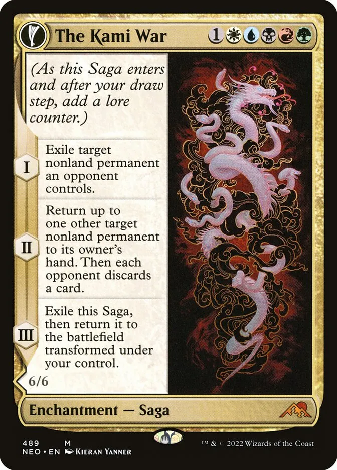 2022 Kamigawa: Neon Dynasty The Kami War // O-Kagachi Made Manifest #489 mythic card image