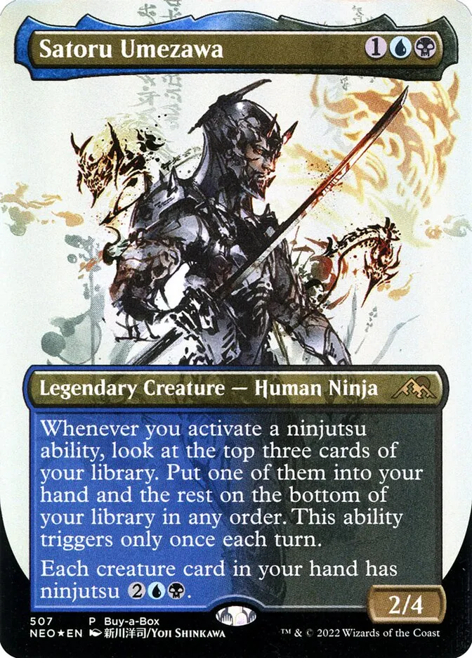 2022 Kamigawa: Neon Dynasty Satoru Umezawa #507 rare card image