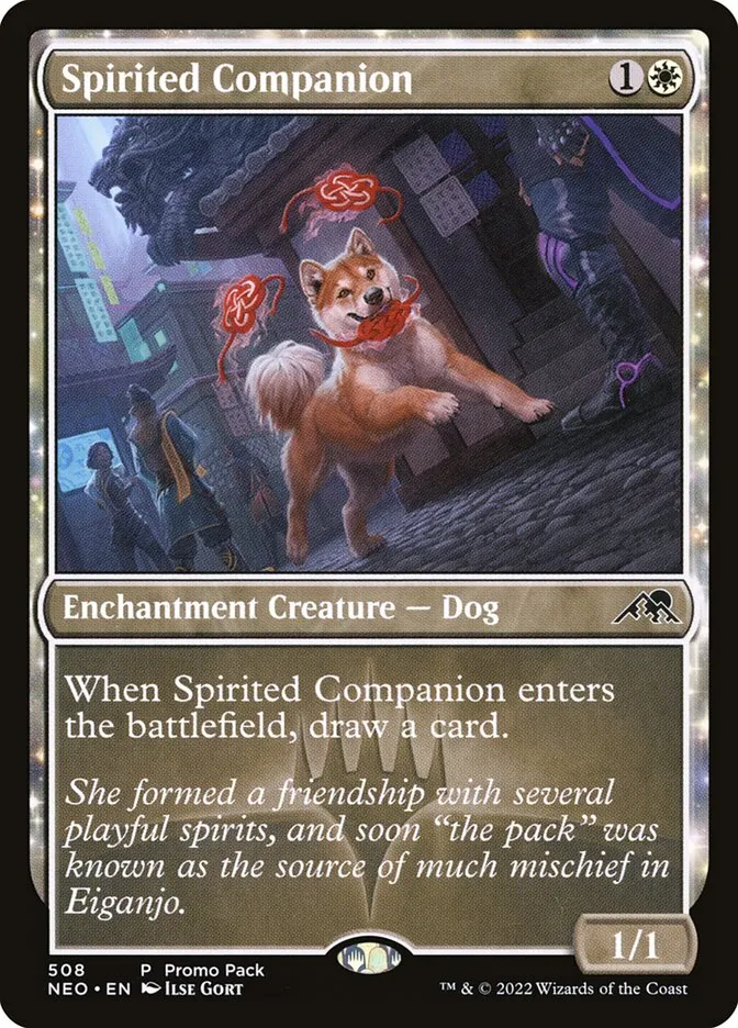 2022 Kamigawa: Neon Dynasty Spirited Companion #508 common card image