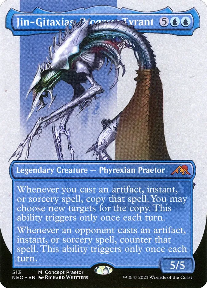 2022 Kamigawa: Neon Dynasty Jin-Gitaxias, Progress Tyrant #513 mythic card image