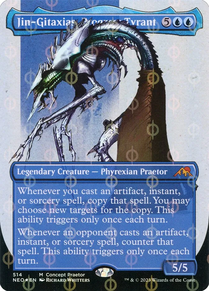 2022 Kamigawa: Neon Dynasty Jin-Gitaxias, Progress Tyrant #514 mythic card image