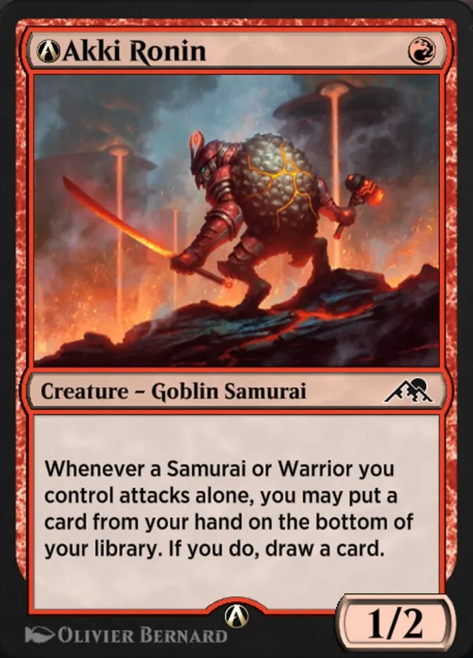 2022 Kamigawa: Neon Dynasty A-Akki Ronin common #A-131 common card image