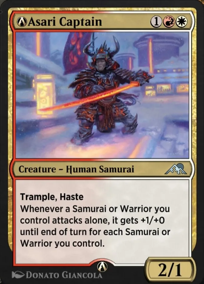 2022 Kamigawa: Neon Dynasty A-Asari Captain uncommon #A-215 uncommon card image