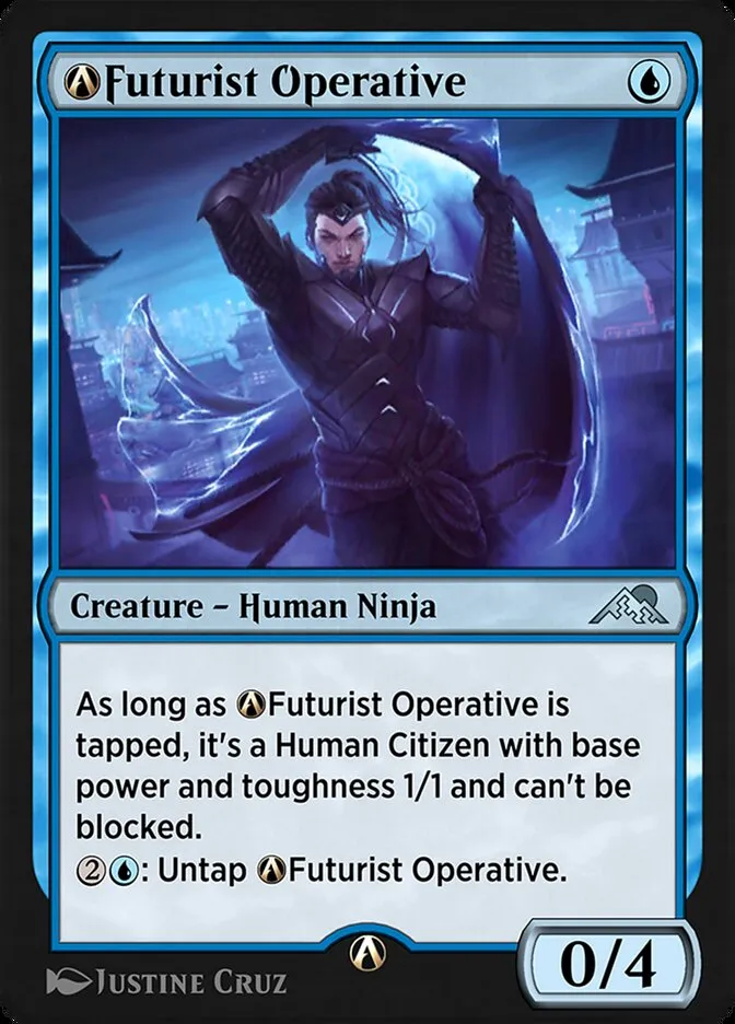2022 Kamigawa: Neon Dynasty A-Futurist Operative uncommon #A-53 uncommon card image