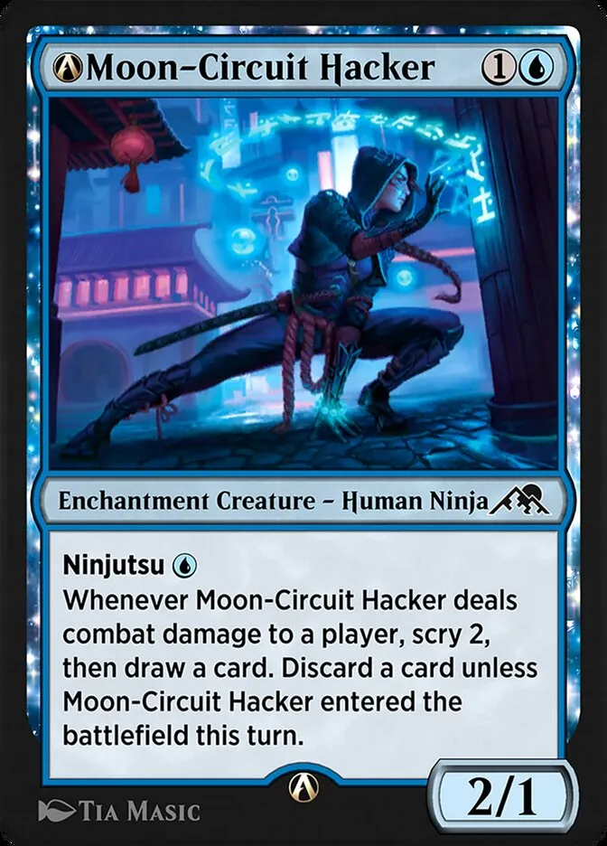 2022 Kamigawa: Neon Dynasty A-Moon-Circuit Hacker common #A-67 common card image