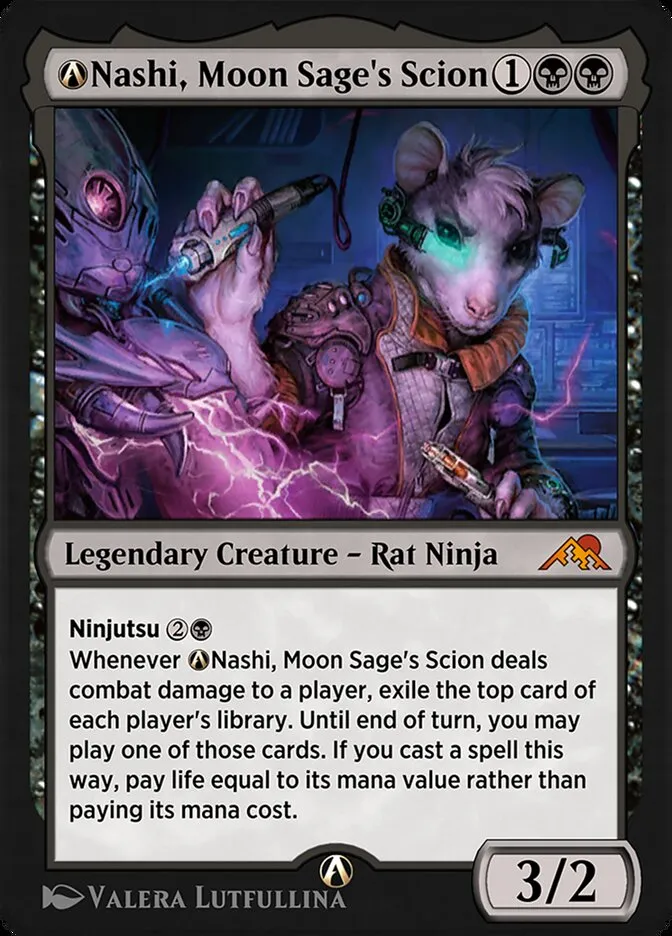 2022 Kamigawa: Neon Dynasty A-Nashi, Moon Sage's Scion mythic #A-114 mythic card image