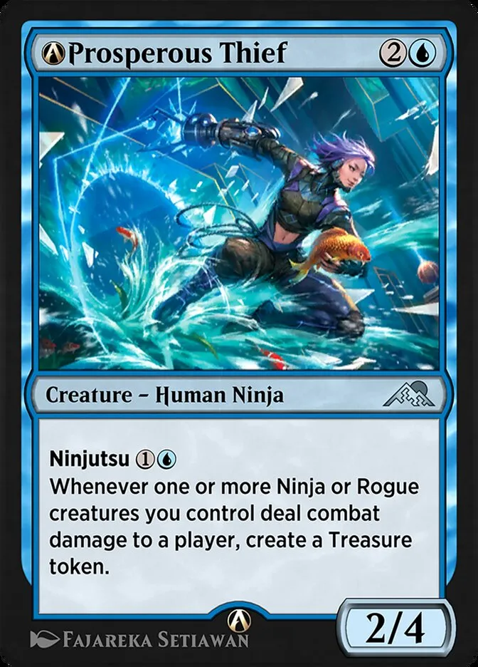 2022 Kamigawa: Neon Dynasty A-Prosperous Thief uncommon #A-73 uncommon card image