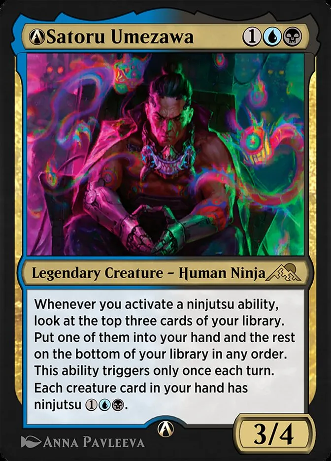 2022 Kamigawa: Neon Dynasty A-Satoru Umezawa rare #A-234 rare card image