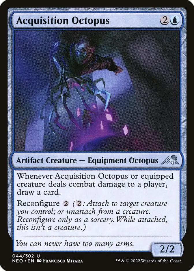 2022 Kamigawa: Neon Dynasty Acquisition Octopus uncommon #44 uncommon card image