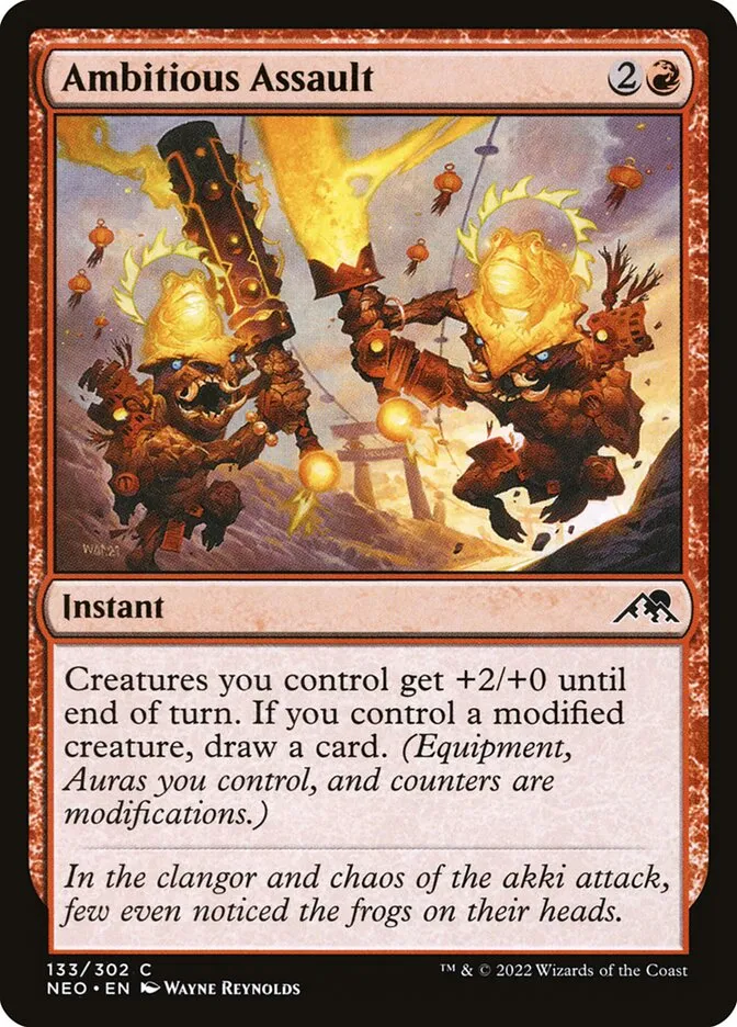 2022 Kamigawa: Neon Dynasty Ambitious Assault #133 common card image