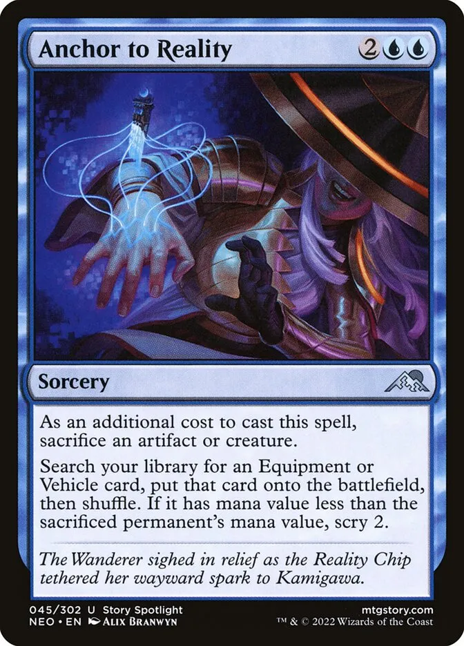 2022 Kamigawa: Neon Dynasty Anchor to Reality uncommon #45 uncommon card image