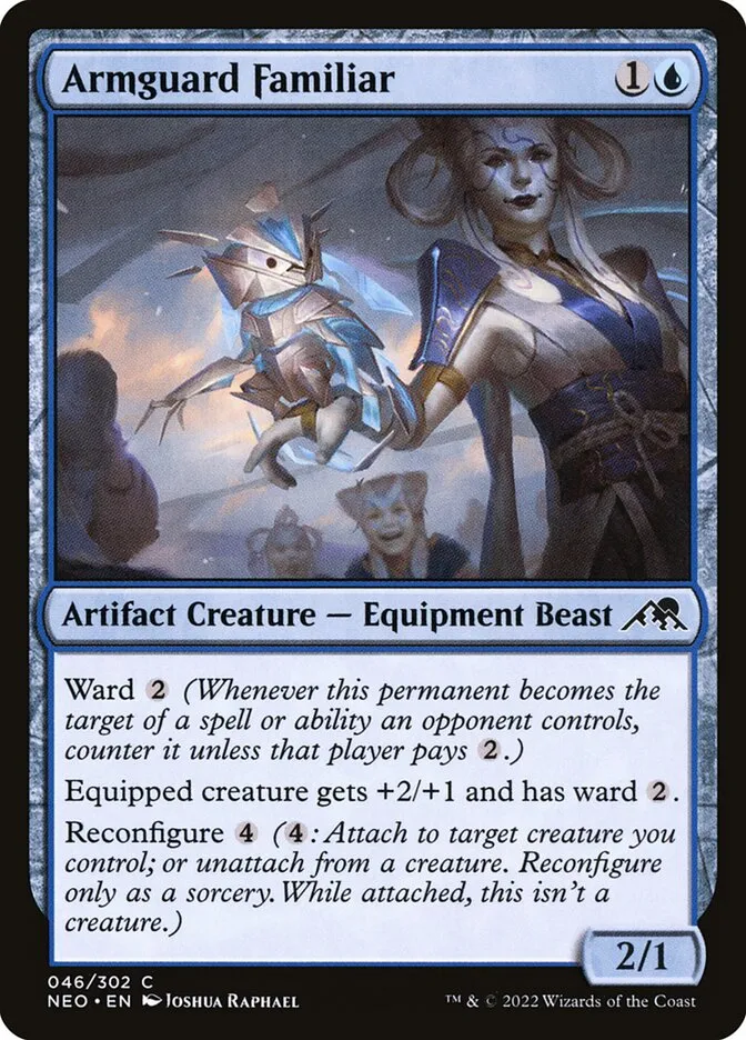 2022 Kamigawa: Neon Dynasty Armguard Familiar common #46 common card image