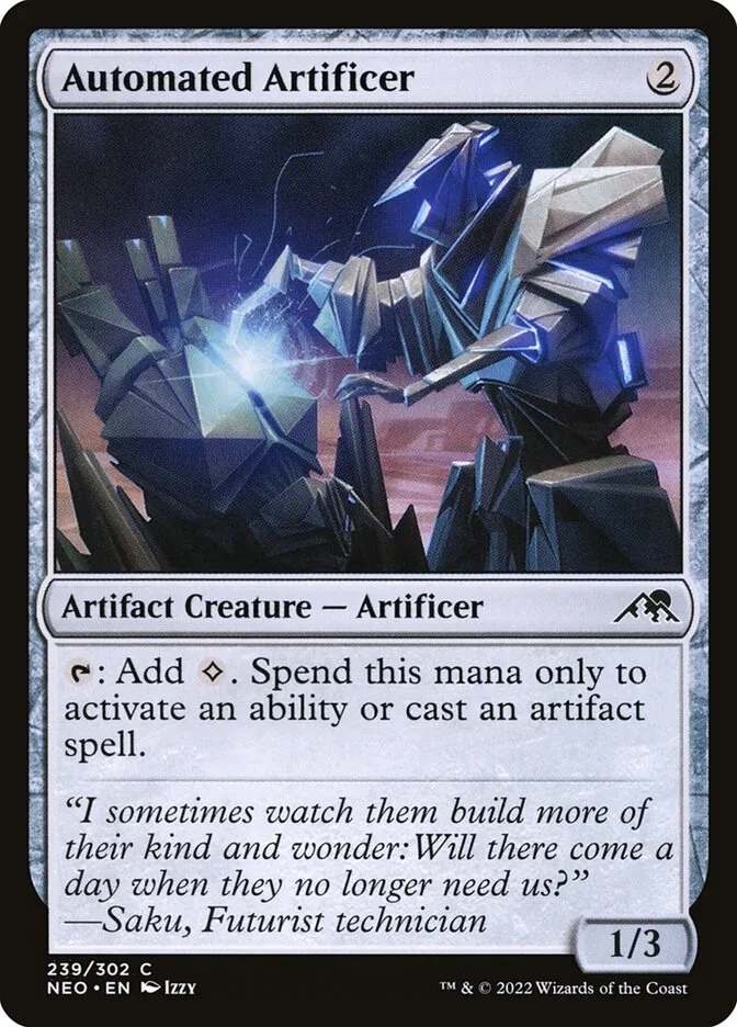 2022 Kamigawa: Neon Dynasty Automated Artificer common #239 common card image