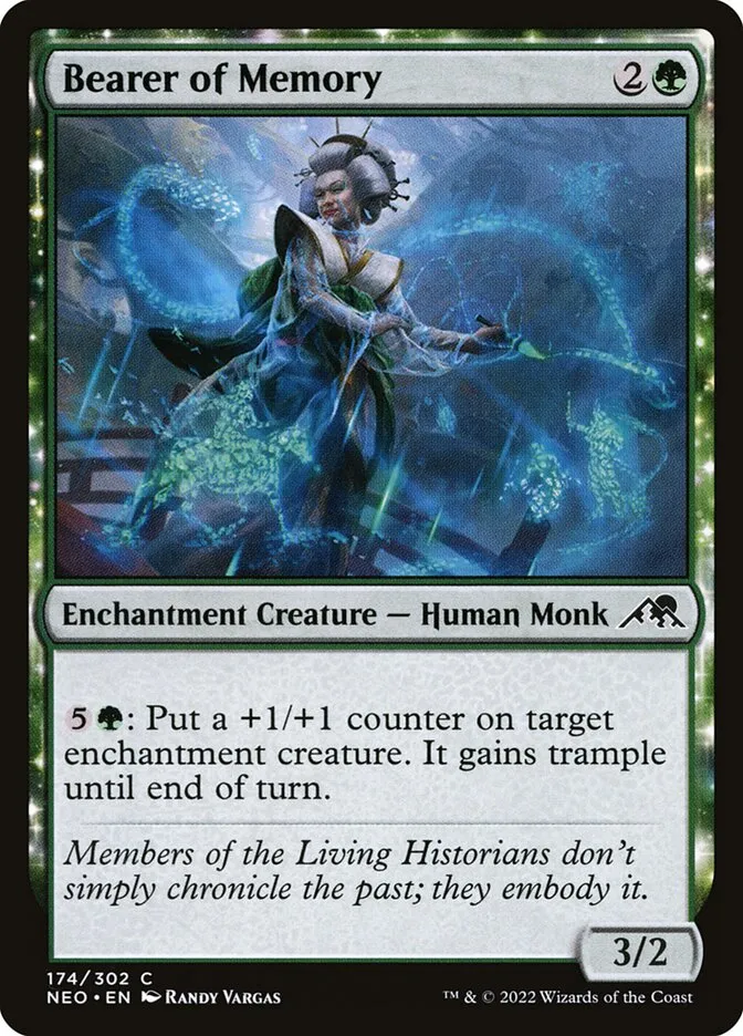 2022 Kamigawa: Neon Dynasty Bearer of Memory common #174 common card image