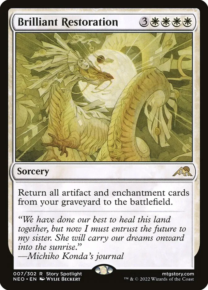 2022 Kamigawa: Neon Dynasty Brilliant Restoration rare #7 rare card image