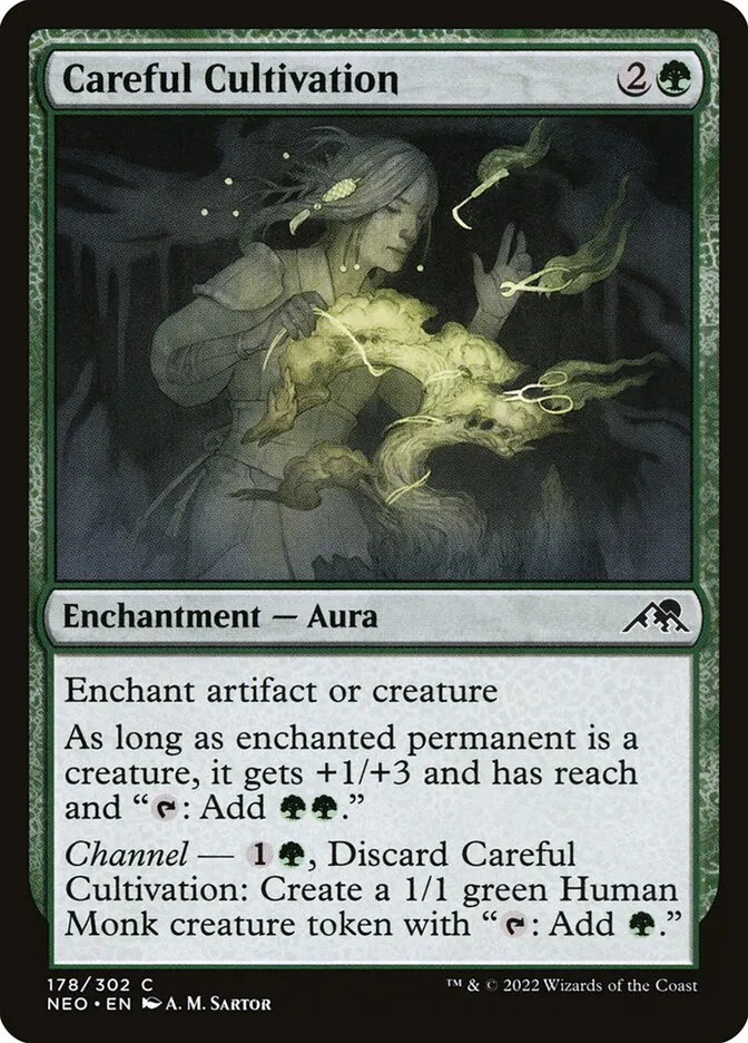 2022 Kamigawa: Neon Dynasty Careful Cultivation #178 common card image