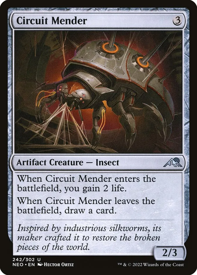 2022 Kamigawa: Neon Dynasty Circuit Mender #242 uncommon card image