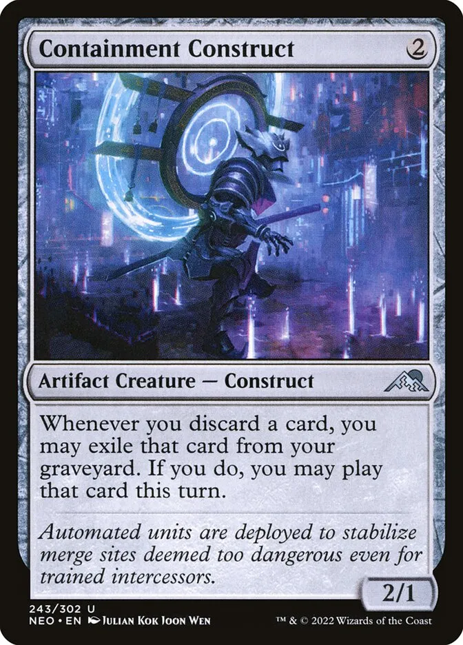 2022 Kamigawa: Neon Dynasty Containment Construct #243 uncommon card image